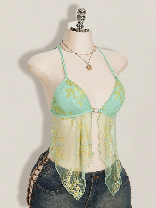 Top Halter Floral