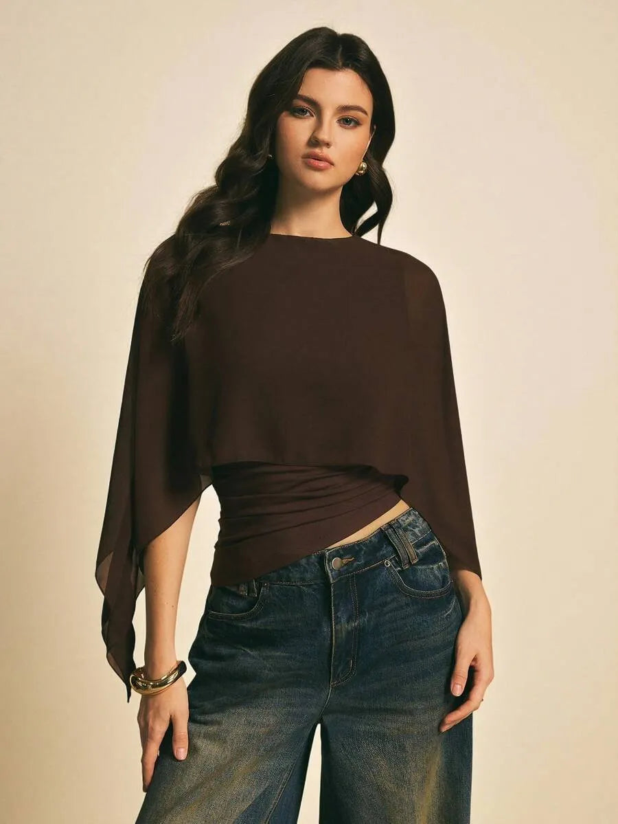 Blusa Aura Café